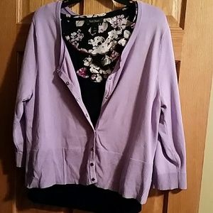 White House Black Market snap front cardi