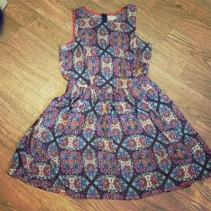 Maison Jules Floral Abstract Dress