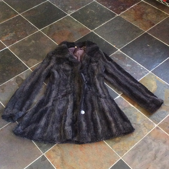 Free People Jackets & Blazers - Free People Slate Grey Fleece Pea Coat