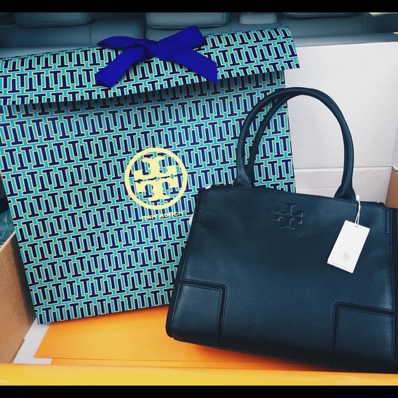 Tory Burch Ella Canvas Small Tote