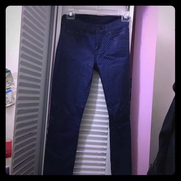 Seven for all mankind blue coated jeans!!