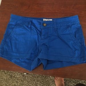 Blue shorts