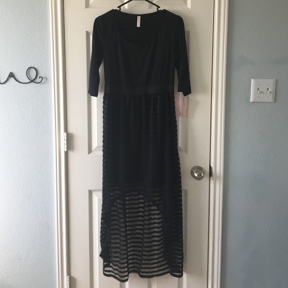 ❌SOLD NWT Black High-low Dress