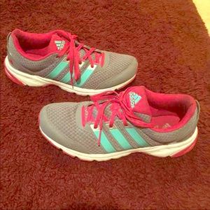 Pink & Grey Adidas Running Shoe