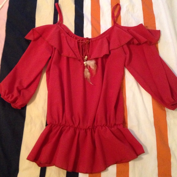 Off the shoulder blouse