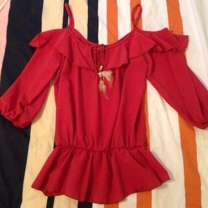 Off the shoulder blouse