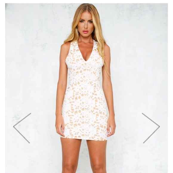 White lace dress