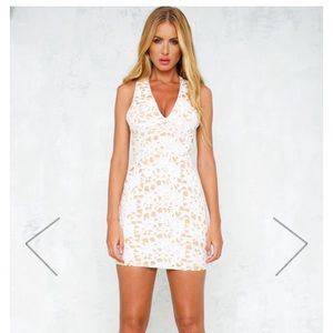 White lace dress
