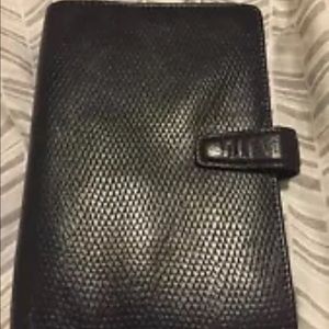Black Filofax chameleon personal size