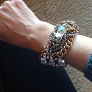 Chunky LOFT gold and silver bracelet!