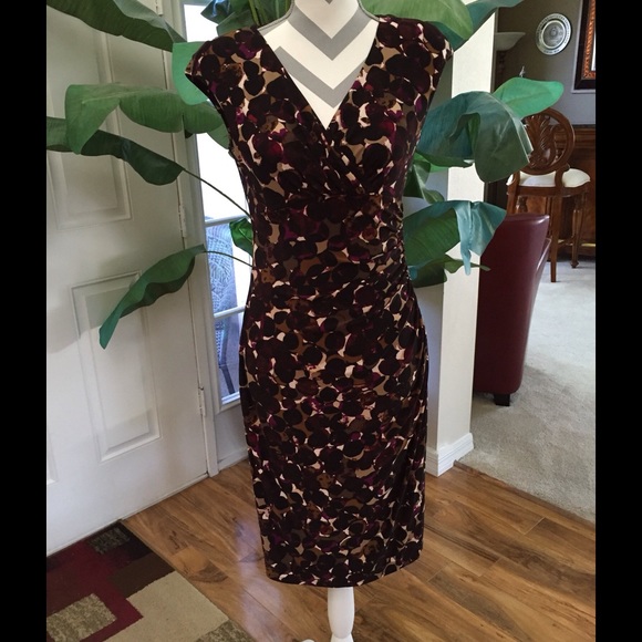 Ralph Lauren, midi length print dress