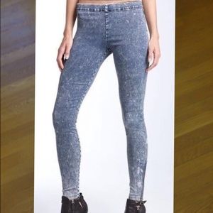 Joe's Jeans The Legging M Acid Wash Zip Ankles