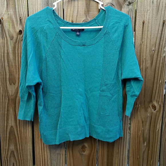 American Eagle teal sweater