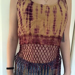 Fringe/ Lace Tank Top