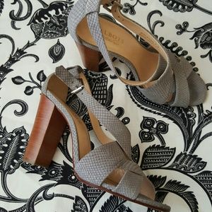 Talbots Grey Strappy Heels