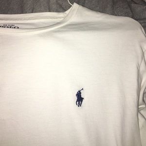 Whit long sleeve polo