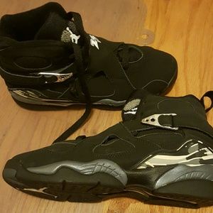 Jordan retro VIII 8 black chrome 4.5Y mint RARE