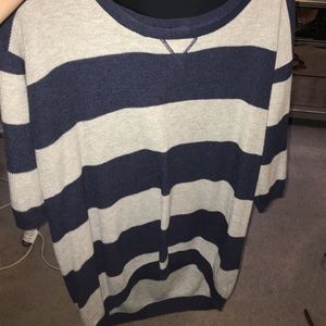 striped half sleeve shirt