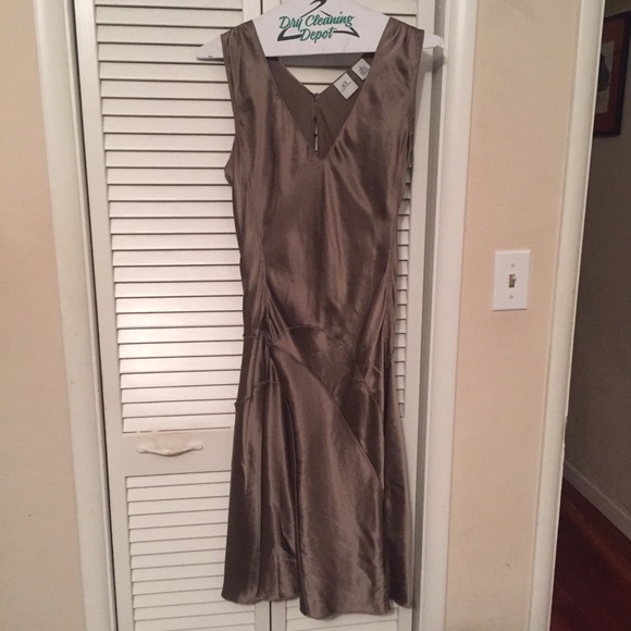 A/X Armani Exchange Dress, taupe 100% silk