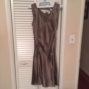 A/X Armani Exchange Dress, taupe 100% silk