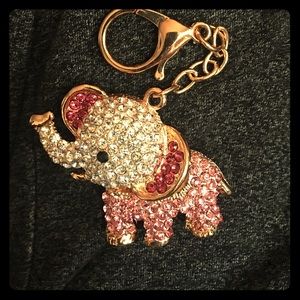 3D elephant key chain