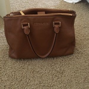 Michael Kors tan leather satchel