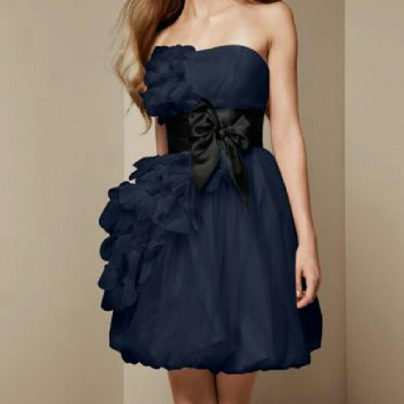 Bubble hem bridesmaid/prom dress
