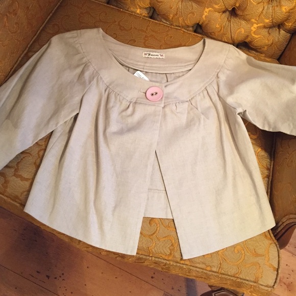 Forever 21 Cropped Linen Jacket