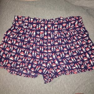 tribal flowy shorts