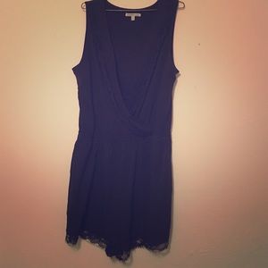 Black lace romper