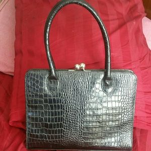 SALE ❤ I.N.C. Croc Embossed Black purse