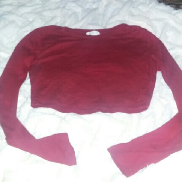 Long sleeve crop top