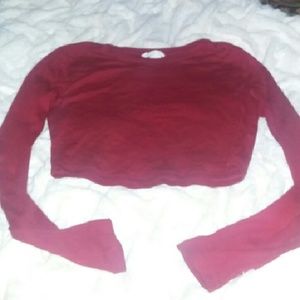 Long sleeve crop top
