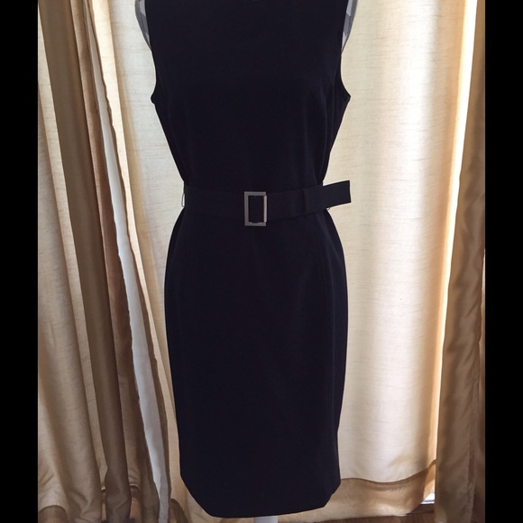 Calvin Klein Solid Navy Midi length