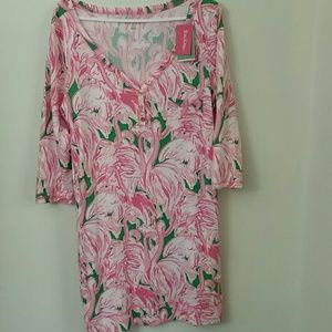Lilly Pulitzer Palmetto Dress Pink Colony Flamingo
