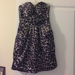 Leopard print cocktail dress