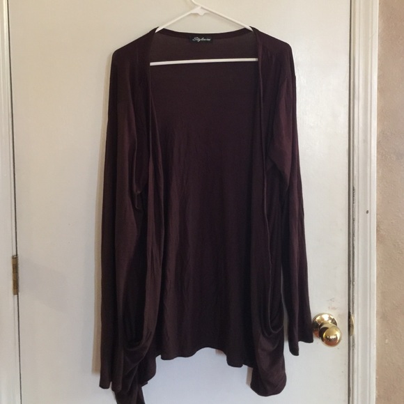 💕REDUCED💕Brown open face cardigan. Size xl