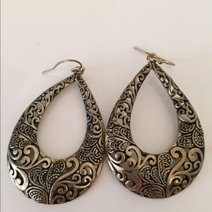SOLD Sterling Silver Tear Drop Earrings