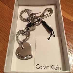 Calvin Klein - Silver, Diamond, Heart, Keychain