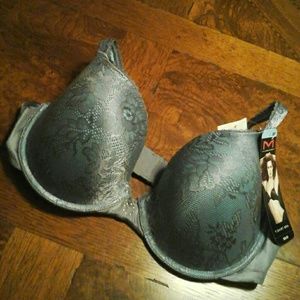 Maidenform Lacy Blue-grey T-shirt Bra 38C