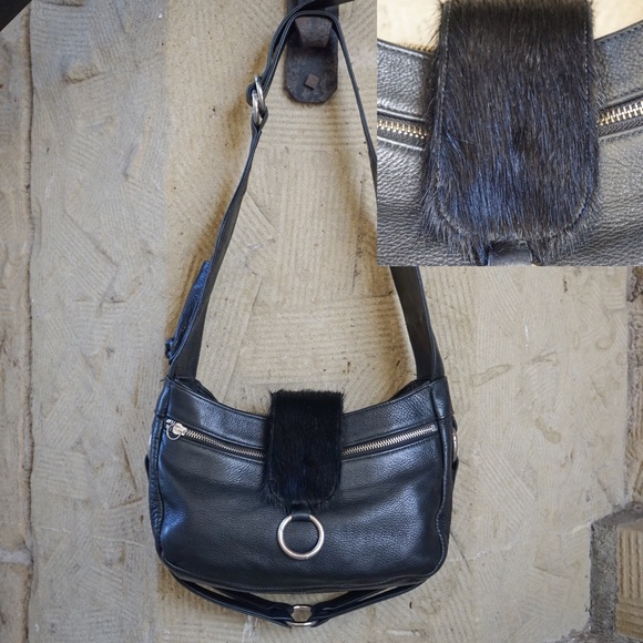 Rare CARA LANDI jeweled silver bag