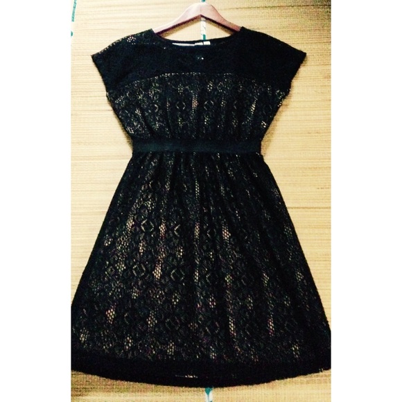 Emma & Michele Dresses - ๐Nude & Black Lace Cocktail Dress Emma & Michele Dresses - ๐Nude & Black Lace Cocktail Dress
