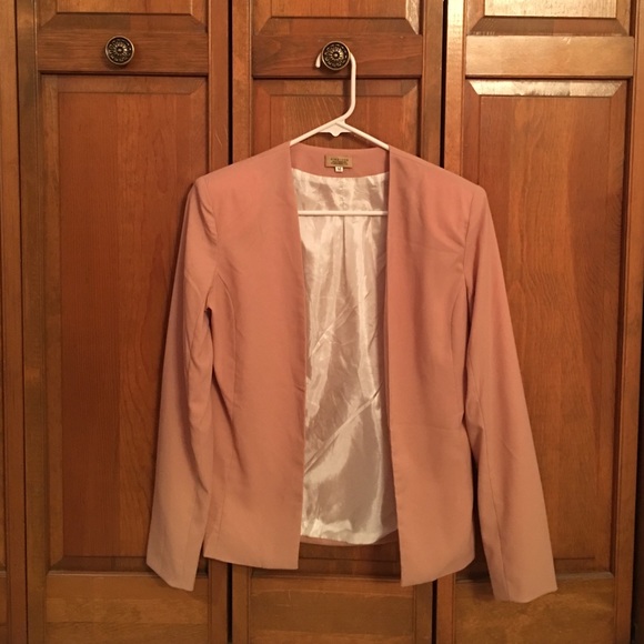 Pink casual blazer