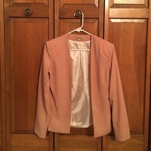 Pink casual blazer