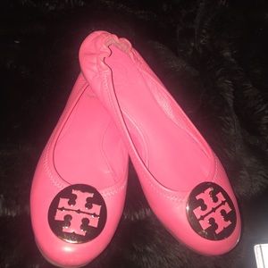 Tory Burch Reva Flat- pink size 8