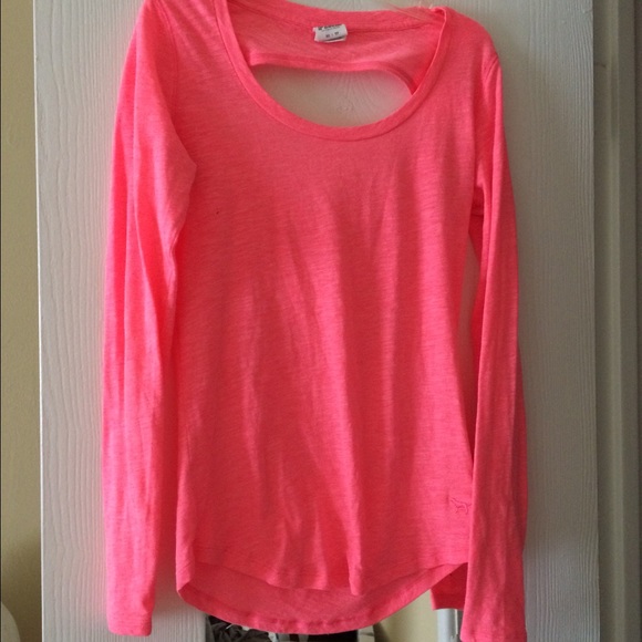 VS PINK OPEN BACK TEE