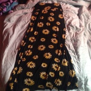 flower maxi skirt