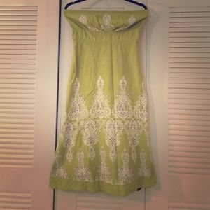 Strapless Bohemian dress