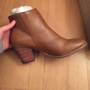 Brown ankle boots