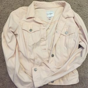 New Jessica Simpson pink jean jacket. Size large